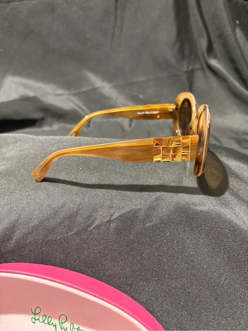 Lilly Pulitzer Honey Amber Round Sunglasses